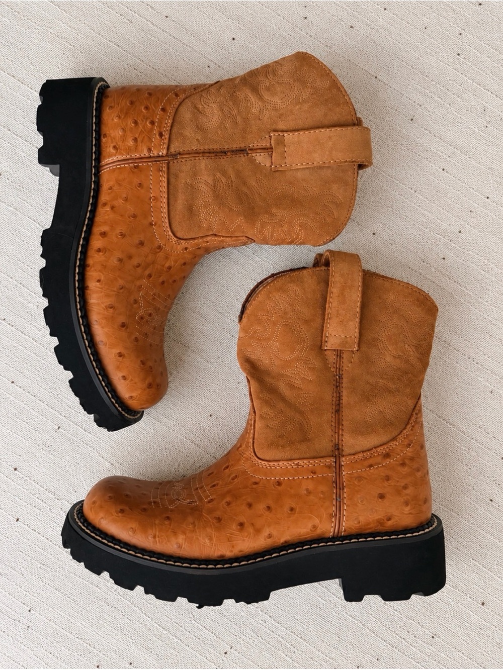 Brown Ariat Western Ankle Boots